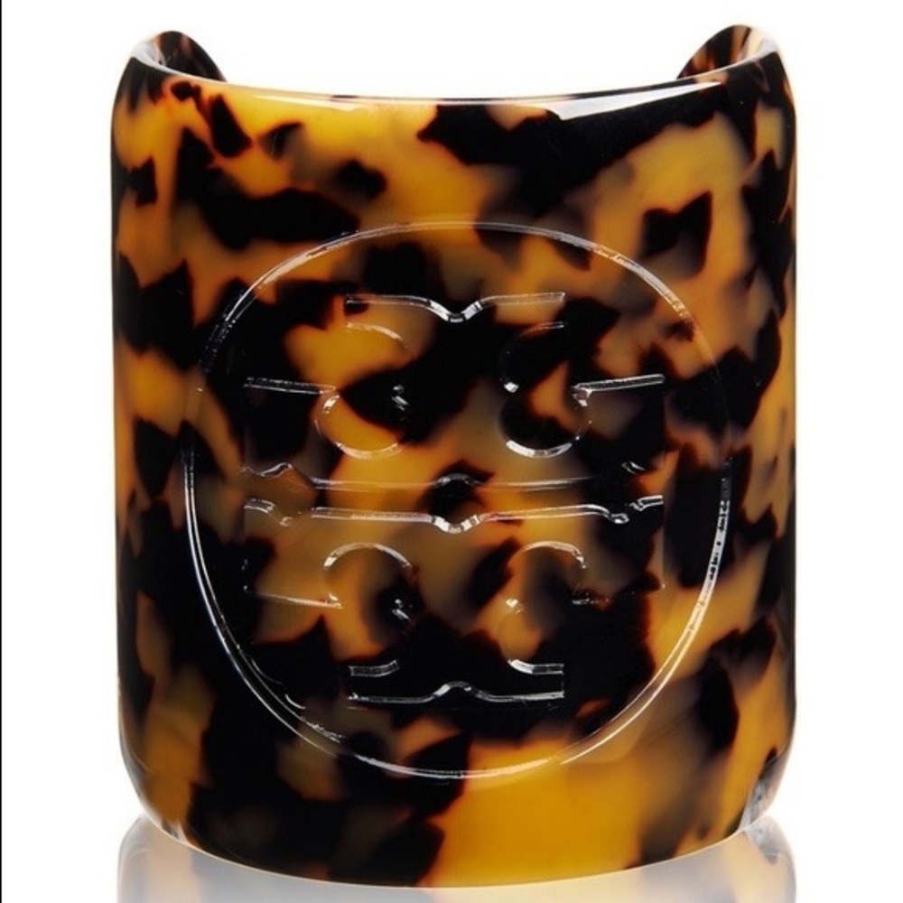 Tory Burch Tortoise Resin Cuff Bracelet